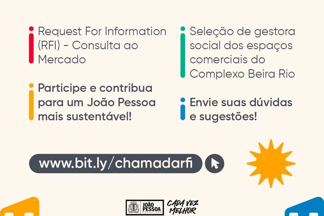 Prefeitura de João Pessoa lança consulta ao Mercado para gestão sustentável do Complexo Beira Rio